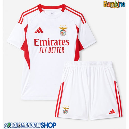 Maglie da calcio Benfica Terza Maglia Bambino 2025-26 Manica Corta + Pantaloni corti)